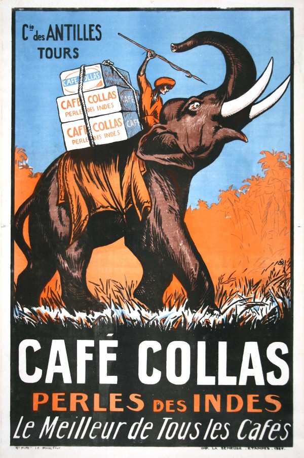 Cafe Collas Perles des Indes vintage poster Print